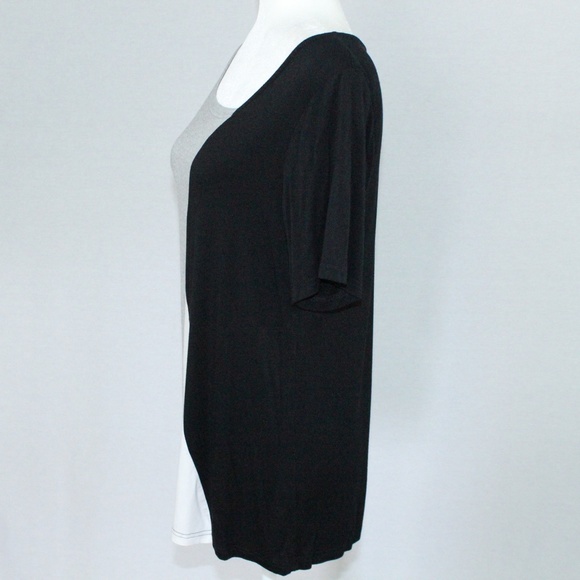 Sarin Mathews | Color Block Short Sleeve Top | Sz M - Picture 5 of 13